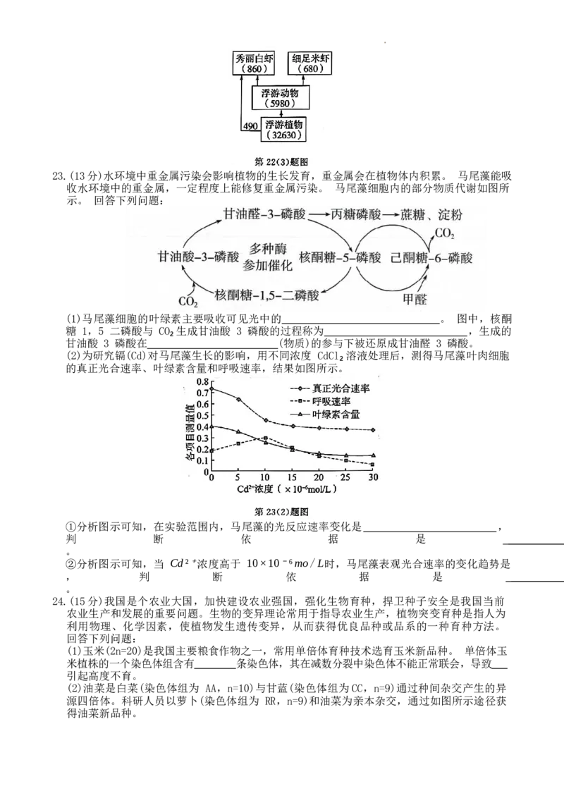 2023学年第一学期浙江省七校教研共同体调研测试-生物试题卷_2024届浙江省教改共同体高三上学期1月联考_浙江省教改共同体2024届高三上学期1月联考生物