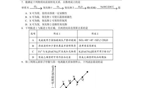 惠州市实验中学2026届高三12月阶段性检测&mdash;&mdash;化学_2025年12月_251207广东省惠州市实验中学2025-2026学年高三上学期12月阶段性检测（全科）