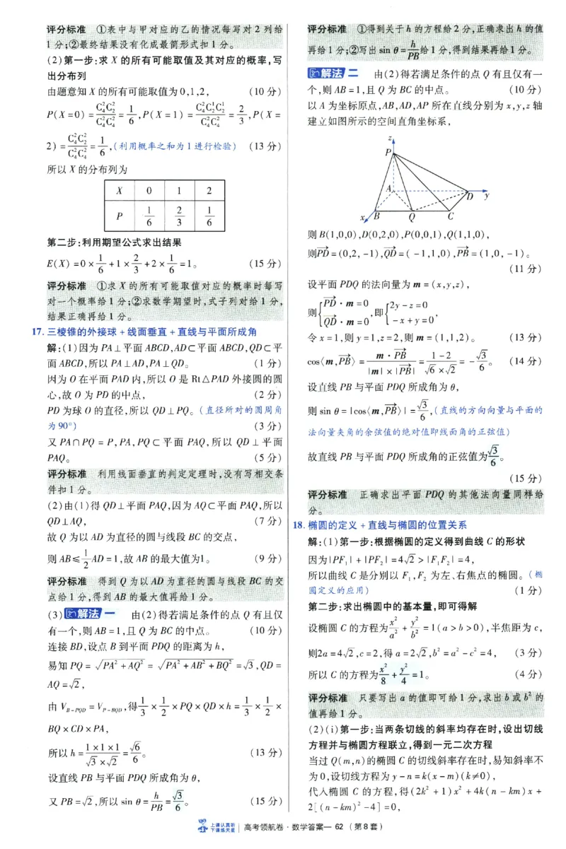 2026版金K卷&middot;百校联盟高考领航卷数学（新高考版）-答案(1)_2511142026版金K卷&middot;百校联盟高考领航卷数学（新高考版）