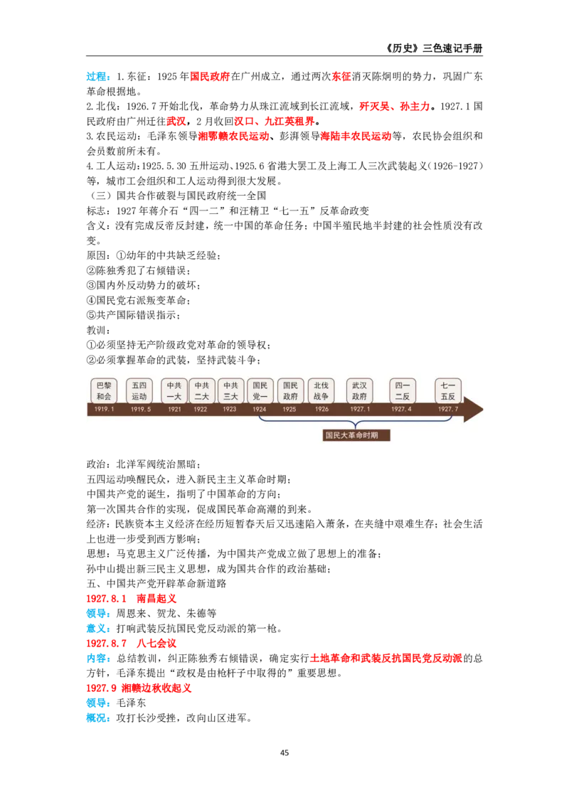 教师资格《（高中）历史》三色速记手册_4-教培资料-26年最新资料-同步更新_初中高中教资_03科三专项（进去保存报考的学科即可）_03科三初高中三色笔记（无水印版）_高中