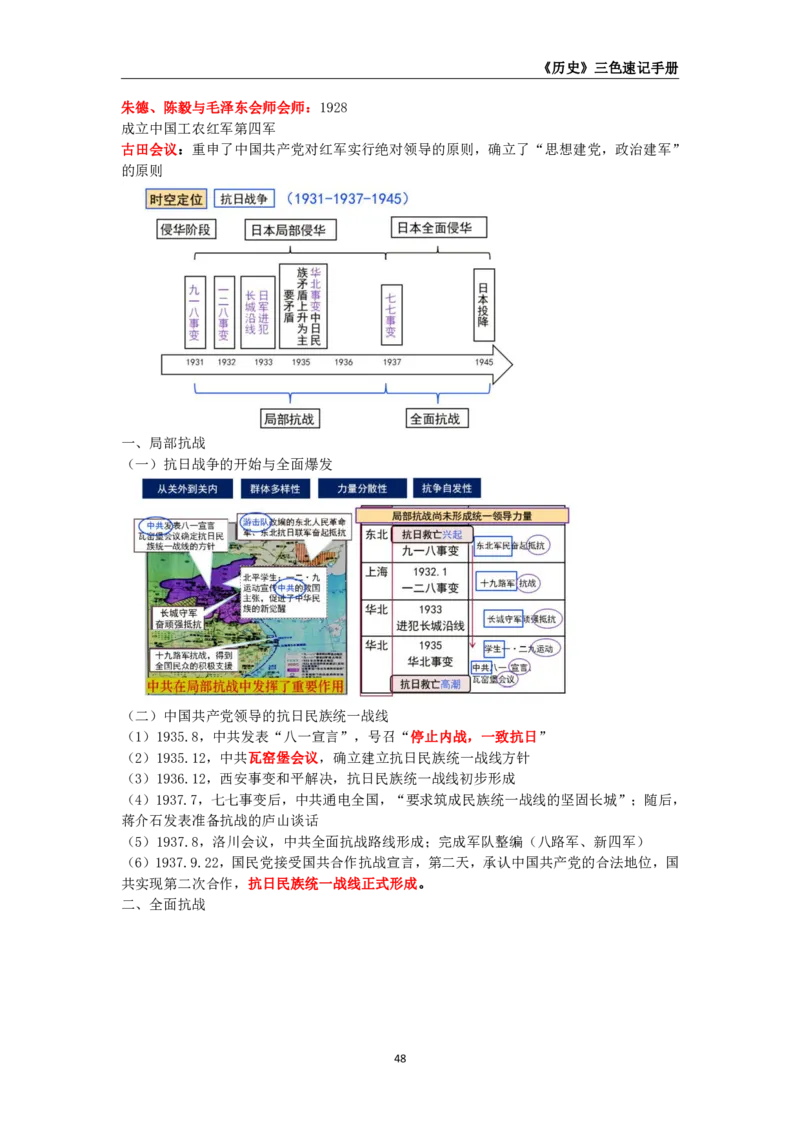 教师资格《（高中）历史》三色速记手册_4-教培资料-26年最新资料-同步更新_初中高中教资_03科三专项（进去保存报考的学科即可）_03科三初高中三色笔记（无水印版）_高中