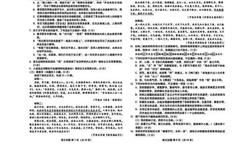语文试卷-潍坊市2026届高三期中阶段性诊断监测_251119山东省潍坊市2025-2026学年高三期中考试阶段性诊断监测（全科）