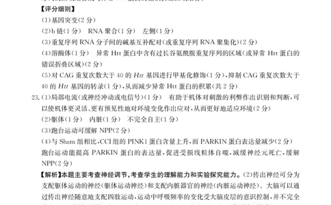 新疆多校2026届高三上学期11月联考（XJ）生物答案_2025年12月_251213新疆金太阳2026届高三上学期11月联考（XJ）（全科）