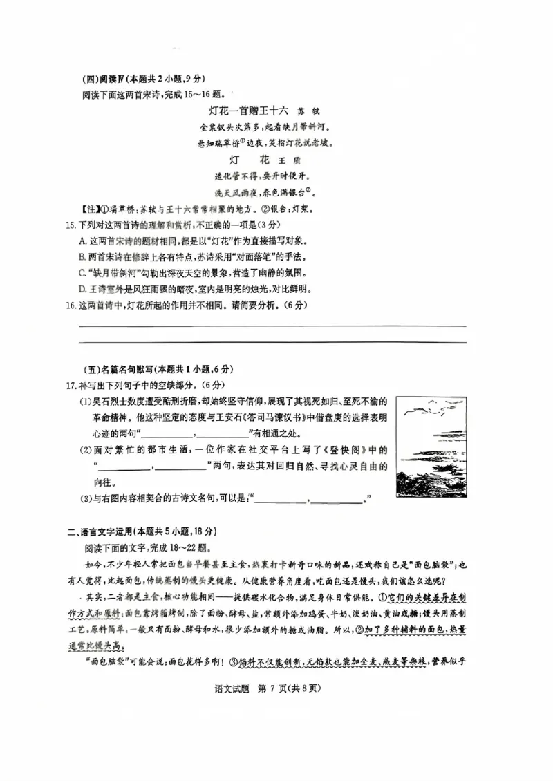 华大新高考联盟2026届高三11月教学质量测评语文试题及解析_251126湖北省华大新高考联盟2026届高三11月教学质量测评（全科）