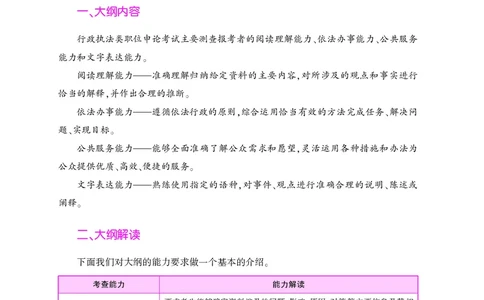 深度解读行政执法申论_26吉林考备考资料包_05申论资料包（人物素材申论模板等）_021行政执法类申论汇编_2行政执法类申论大纲解读
