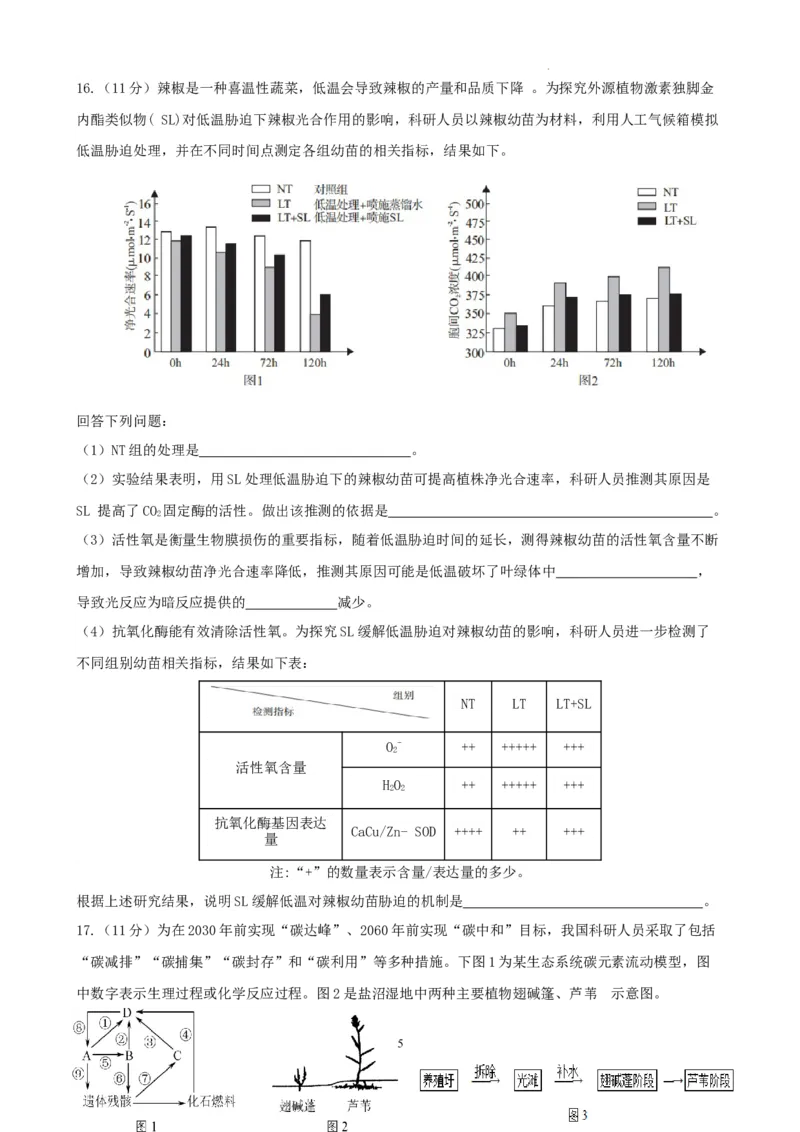 三明一中2023-2024学年上学期12月月考高三生物试卷_2024届福建省三明第一中学高三上学期12月月考（二）_福建省三明第一中学2024届高三上学期12月月考（二）生物