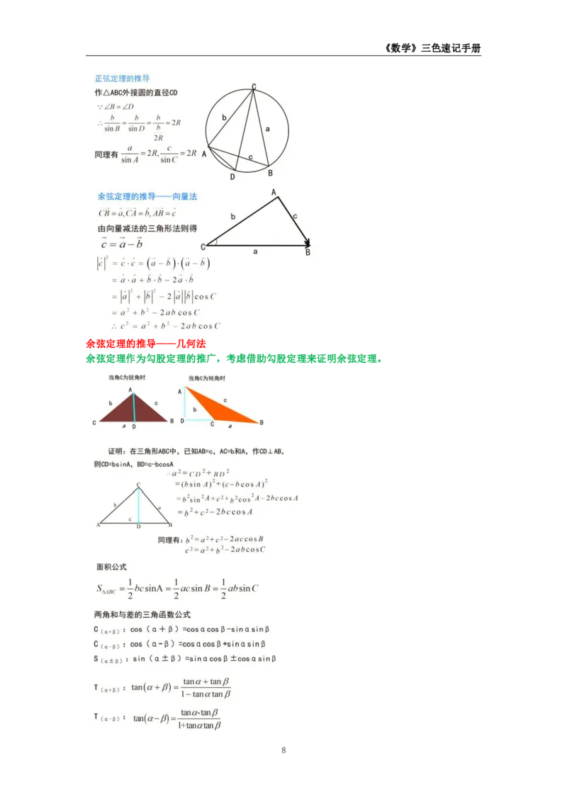 教师资格《（高中）数学》三色速记手册_4-教培资料-26年最新资料-同步更新_初中高中教资_03科三专项（进去保存报考的学科即可）_03科三初高中三色笔记（无水印版）_高中