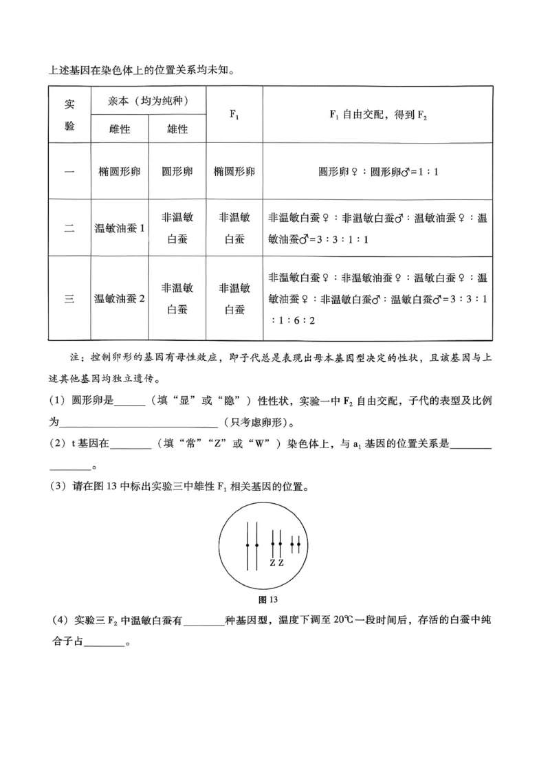 巴蜀中学2026届高考适应性月考卷（四）生物_2025年12月_251203重庆市巴蜀中学2026届高考适应性月考卷（四）（全科）