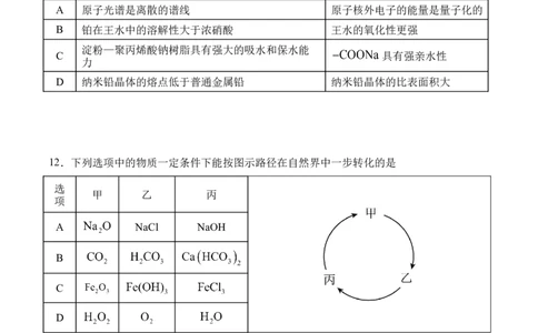 字节精准教育联盟&middot;NCS高2026届高考适应性考试（一诊）化学_251127四川省字节精准教育联盟&middot;NCS高2026届高考适应性考试（一诊）（全科）
