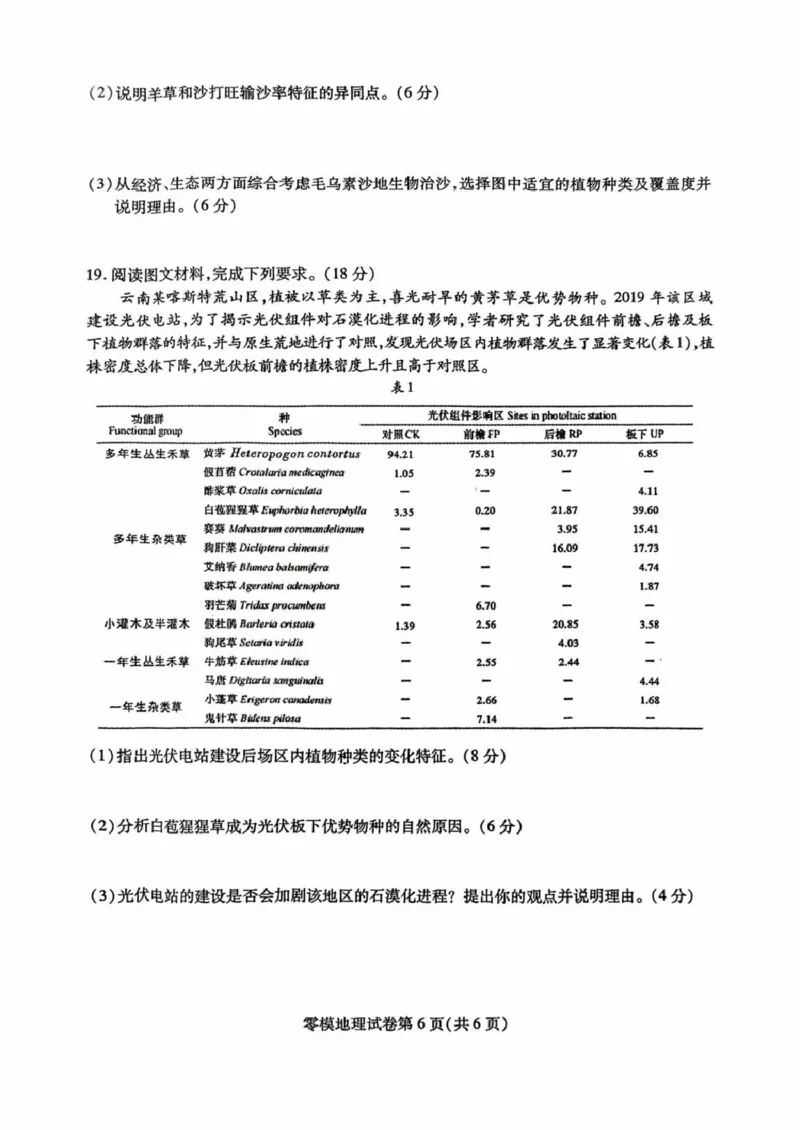 四川省内江市2024-2025学年高二下学期零模（期末）地理试题（含答案）_2025年7月_250711四川省内江市2026届高三上学期学期零模（高二下学期期末）