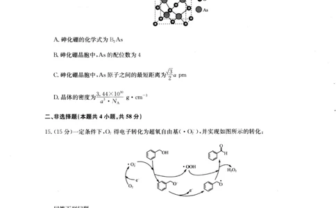 河南省南阳市九师联盟2024-2025学年高二下学期6月期末考试化学试题（含答案）_2025年6月_250619河南省南阳市九师联盟2024-2025学年高二下学期6月期末（全科）