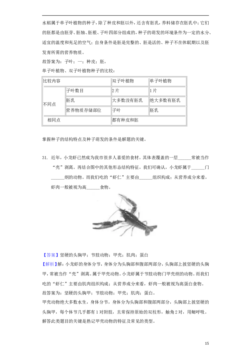 湖南省郴州市2018年中考生物真题试题（含解析）_中考真题_8.生物中考真题2015-2024年_2018年全国中考生物141份