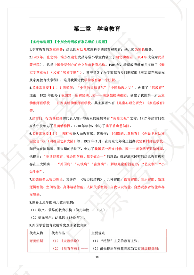 幼儿园科二学霸笔记_4-教培资料-26年最新资料-同步更新_科一科二电子资料合集中小幼（笔记真题知识点汇总等）文件多，按需保存_各机构笔记合集（中小幼）推荐