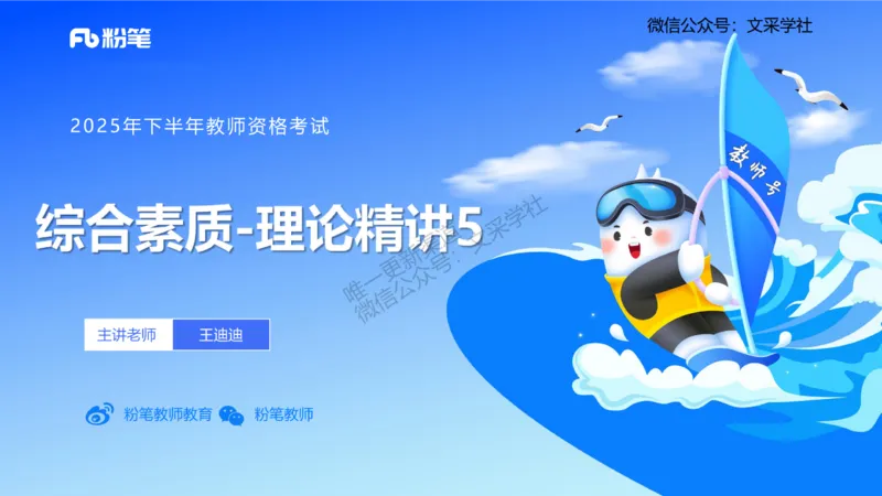 小学科目&mdash;理论精讲5&mdash;&mdash;王迪迪_4-教培资料-26年最新资料-同步更新_小学教资_012025下FB小学系统班_小学25下-综合素质_1.理论精讲_讲义