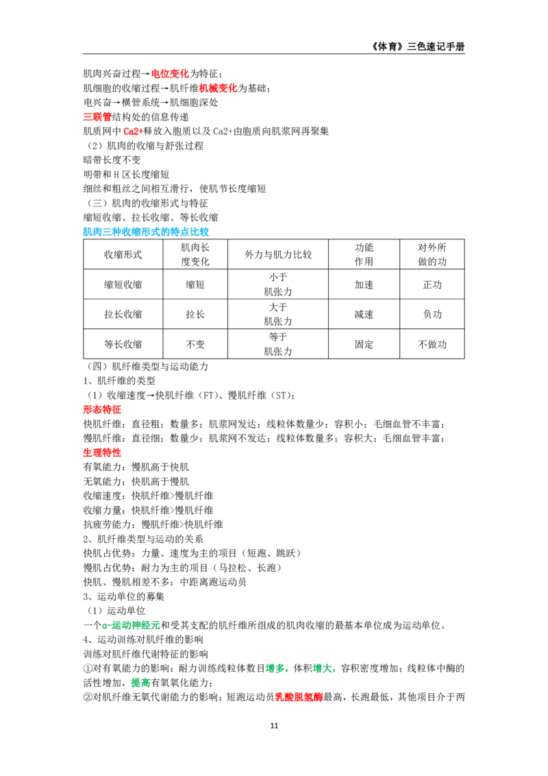教师资格《（初中）体育与健康》三色速记手册_4-教培资料-26年最新资料-同步更新_初中高中教资_03科三专项（进去保存报考的学科即可）_03科三初高中三色笔记（无水印版）_初中