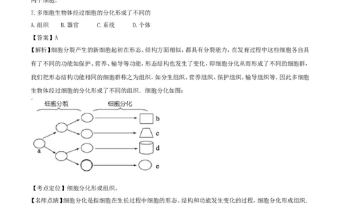 湖南省郴州市2017年中考生物真题试题（含解析）_中考真题_8.生物中考真题2015-2024年_2017年全国中考生物124份