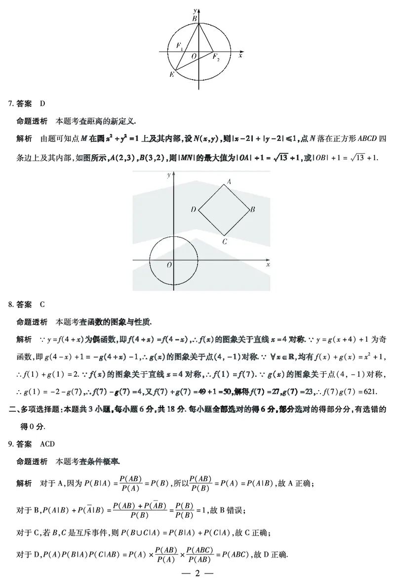 湖南省天一大联考2025届高三5月最后一卷-数学高三最后一卷详细答案_2025年6月_250603湖南省天一大联考2025届高三5月最后一卷（全科）_湖南省天一大联考2025届高三5月最后一卷-数学