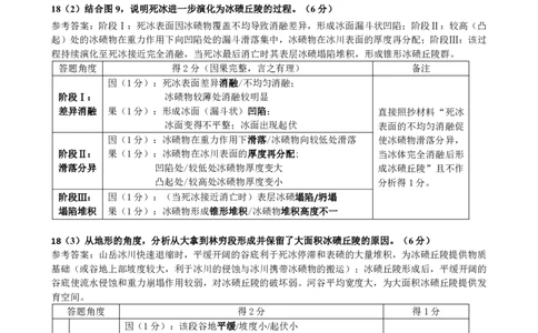 柳铁一中2025届高考适应性训练地理答案_2025年6月_250603广西省柳铁一中2025届高考适应性训练（全科）