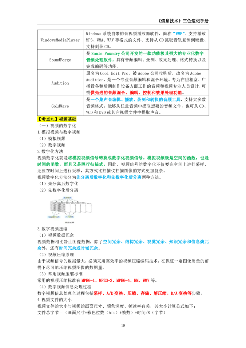 教师资格《（初中）信息技术》三色速记手册_4-教培资料-26年最新资料-同步更新_初中高中教资_03科三专项（进去保存报考的学科即可）_03科三初高中三色笔记（无水印版）_初中