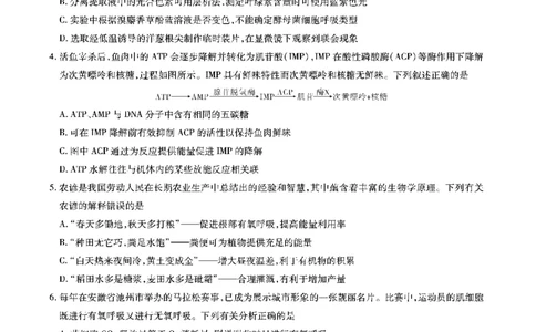 生物安徽省江淮十校2026届高三第二次考试（11月份期中质量检测）_251115安徽省江淮十校2026届高三第二次考试（11月份期中质量检测）（全科）