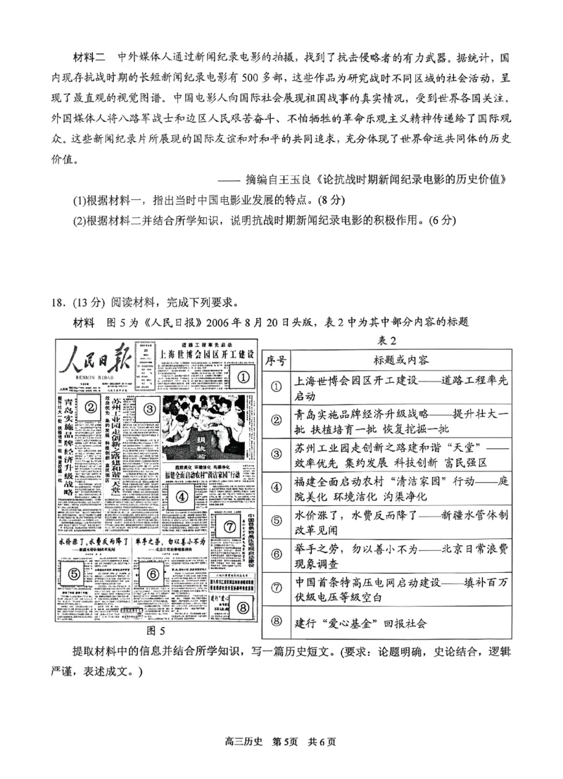 江苏省苏州市2025-2026学年高三上学期期中阳光调研历史试题（含答案）_251119江苏省苏州市2025-2026学年高三上学期期中阳光调研（全科）