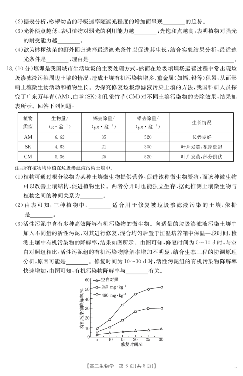 云南省曲靖市2024-2025届高二下学期阶段性诊断考试生物学_2025年7月_250704云南省2024-2025届（下学期）高二年级阶段性诊断考试（金太阳25-557B）（全科）