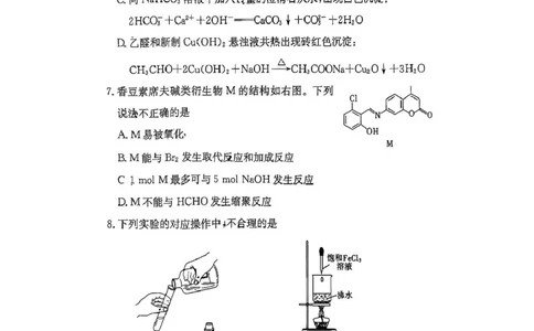 湖南省长沙市第一中学2024-2025学年高二下学期期末考试化学试卷（含答案）_2025年6月_250622湖南省长沙市第一中学2024-2025学年高二下学期6月期末