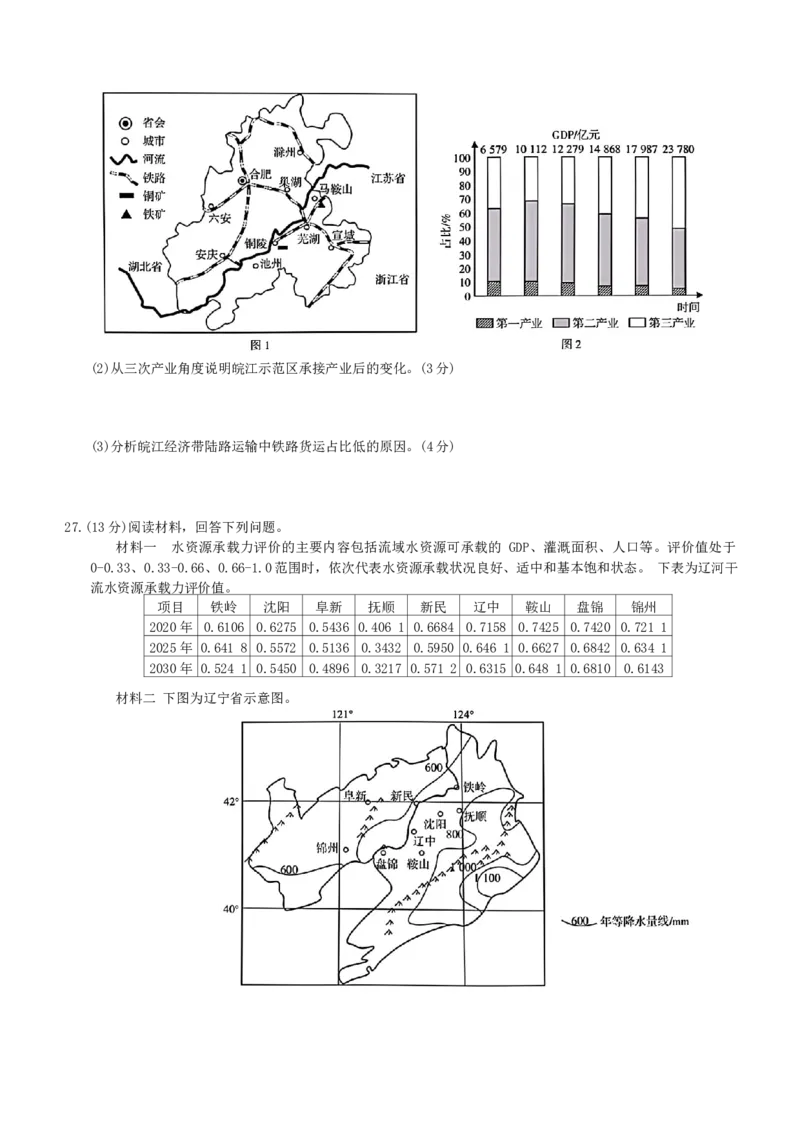 2024届第一学期浙江省教改共同体1月联考-高三年级-地理试题卷_2024年1月_01每日更新_13号_2024届浙江省教改共同体高三上学期1月联考_浙江省教改共同体2024届高三上学期1月联考地理