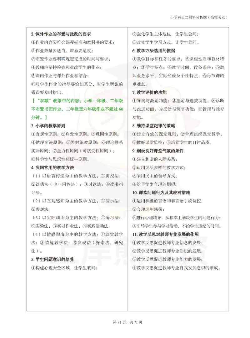 小学教育教学知识与能力学霸笔记-上岸熊_4-教培资料-26年最新资料-同步更新_科一科二电子资料合集中小幼（笔记真题知识点汇总等）文件多，按需保存_04上岸熊合集