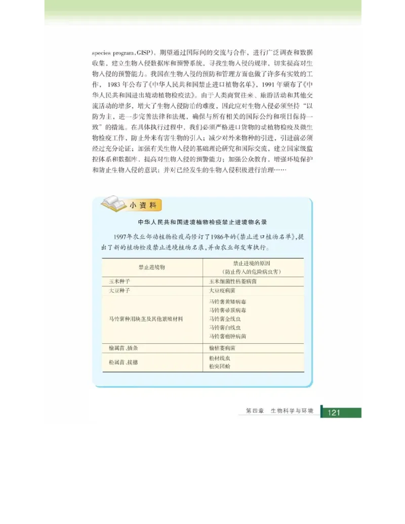 浙科版高中生物选修2《生物科学与社会》电子课本_4-教培资料-26年最新资料-同步更新_初中高中教资_03科三专项（进去保存报考的学科即可）_112025高中科目（全）电子教材