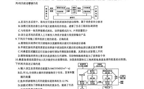 江苏省连云港市2024-2025学年高二下学期期末生物试题_2025年6月_250627江苏省连云港市2024-2025学年高二下学期期末调研考试（全科）