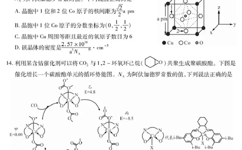 四川省乐山市高中2023级第一次调查研究考试化学_2025年12月_251231四川省乐山市高中2026届高三上学期第一次调查研究考试（全科）
