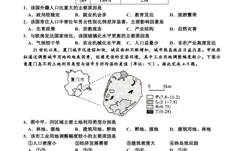 地理试题_2025年12月_2512162026届四川省成都市成华区列五中学高三上学期12月一诊考前模拟（全科）_2026届四川省成都市成华区列五中学高三上学期12月一诊考前模拟地理试题
