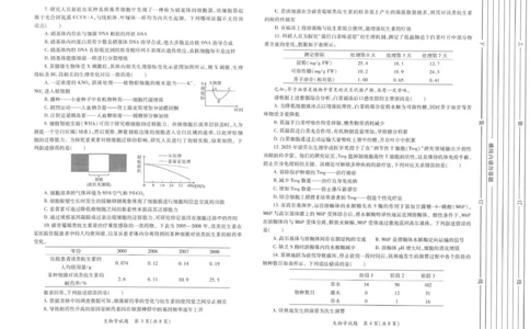 2026届陕西省高三上学期适应性检测（一）生物试卷（含答案）_2025年12月_2512132026届陕西省高三上学期适应性检测（一）（全科）