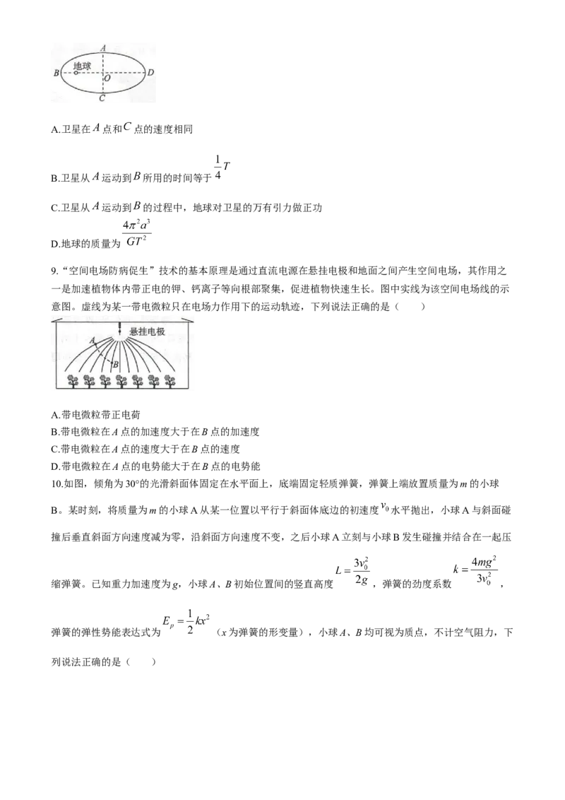 河北省邢台市卓越联盟2025-2026学年高三上学期12月联考物理试题（含答案）_2025年12月_251206河北省邢台市卓越联盟2025-2026学年高三上学期12月联考（全科）