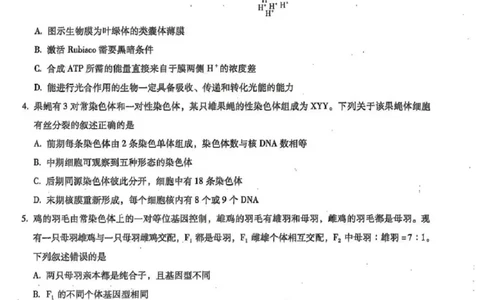云南省昆明市第一中学2025-2026学年高三上学期第三次联考生物试卷（含答案）_251101云南省昆明市第一中学2025-2026学年高三上学期第三次联考（全科）