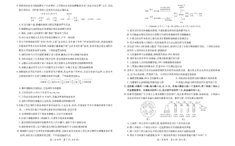 江西省上进联考2024-2025学年高二下学期6月期末生物试卷（含答案）_2025年7月_250706江西省上进联考2024-2025学年高二下学期6月期末考试（全科）