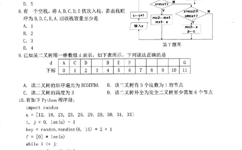 技术卷-2506台州高二期末_2025年6月_250628浙江台州市2024-2025学年高二下学期6月期末（全科）