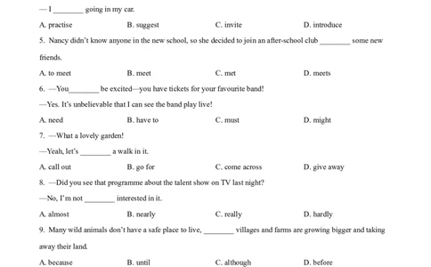 精品解析：2022年内蒙古包头市中考英语真题（原卷版）_中考真题_3.英语中考真题2015-2024年_2022中考英语真题143份11