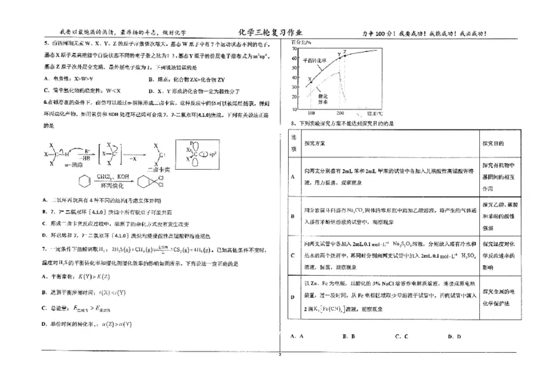 化学四轮冲刺终极押题卷_2025年6月_250605河北省衡水中学2025届高三6月押题密卷
