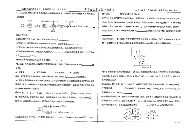 化学四轮冲刺终极押题卷_2025年6月_250605河北省衡水中学2025届高三6月押题密卷