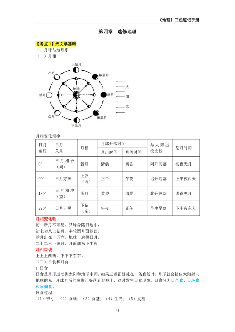 教师资格《（高中）地理》三色速记手册_4-教培资料-26年最新资料-同步更新_初中高中教资_03科三专项（进去保存报考的学科即可）_03科三初高中三色笔记（无水印版）_高中