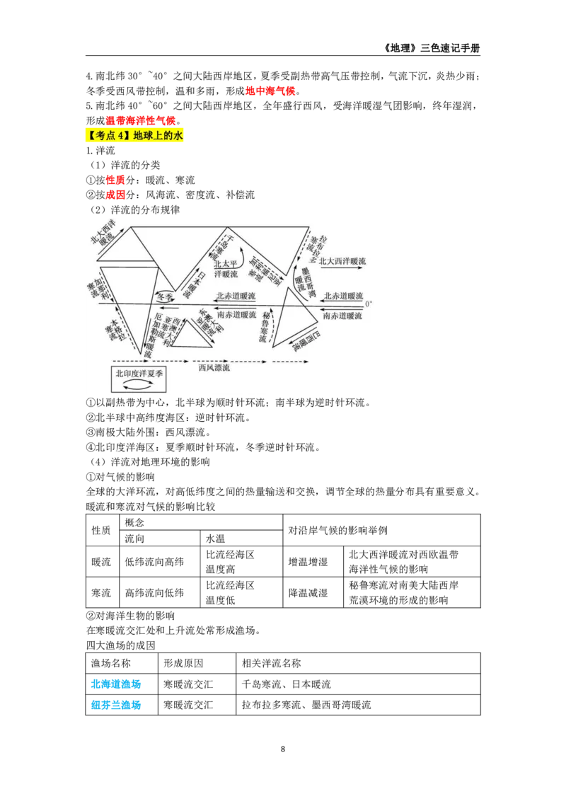 教师资格《（高中）地理》三色速记手册_4-教培资料-26年最新资料-同步更新_初中高中教资_03科三专项（进去保存报考的学科即可）_03科三初高中三色笔记（无水印版）_高中