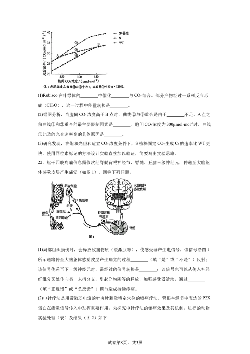 黑、吉、辽、内蒙辽宁、黑龙江、吉林、内蒙古_1.高考2025全国各省真题+答案_9.高考生物真题答案更新中