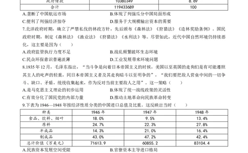 河南省天一大联考2025-2026学年高三上学期12月月考顶尖计划历史试题_2025年12月_251209河南省天一大联考顶尖计划2025-2026学年高三上学期月考（二）