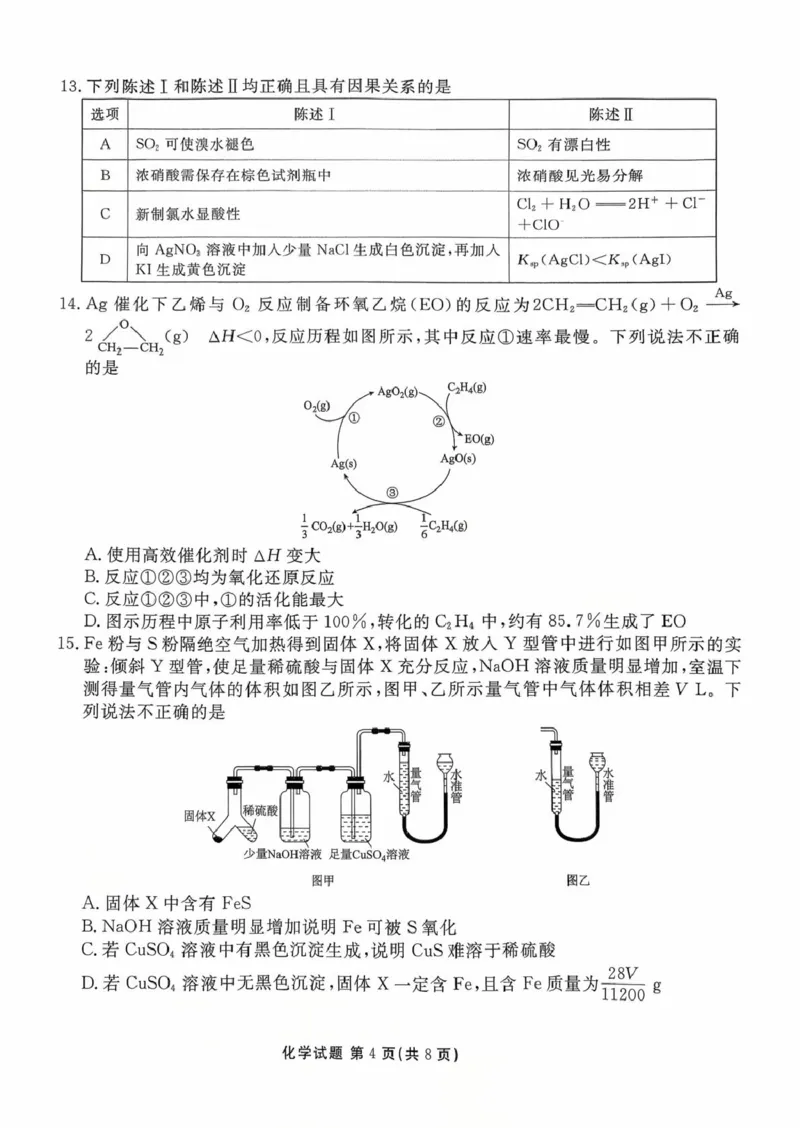 2026届广东湛江高三10月调研化学试题_251104广东省湛江市2026届高三普通高考10月调研测试（全科）_广东省湛江市2026届高三普通高考10月调研测试化学试题+答案