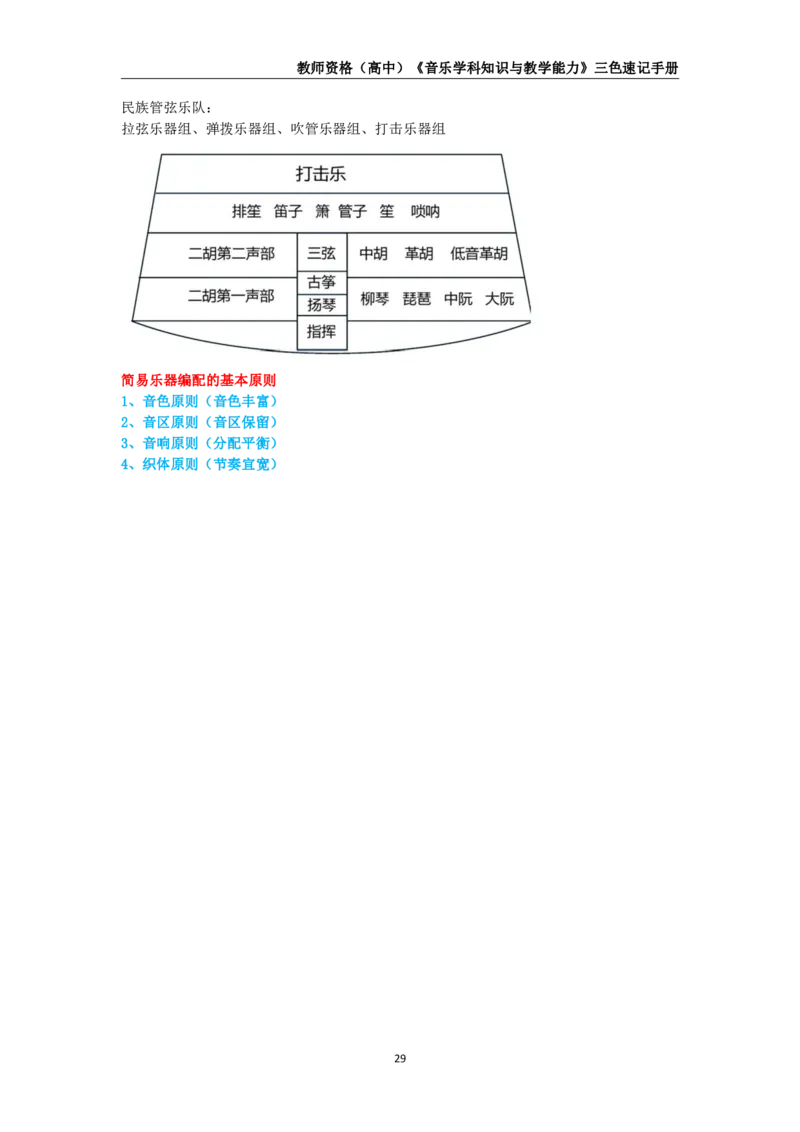 教师资格《（高中）音乐》三色速记手册_4-教培资料-26年最新资料-同步更新_初中高中教资_03科三专项（进去保存报考的学科即可）_03科三初高中三色笔记（无水印版）_高中