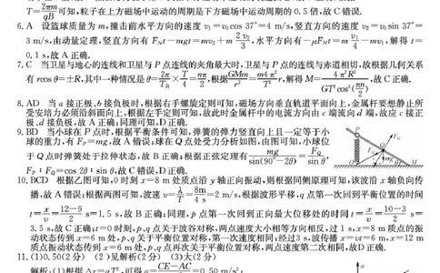 河南省2026届高三年级TOP二十名校调研考试二（26-X-308C）物理答案_2025年12月_251224河南省2026届高三年级TOP二十名校调研考试二（26-X-308C）（全科）