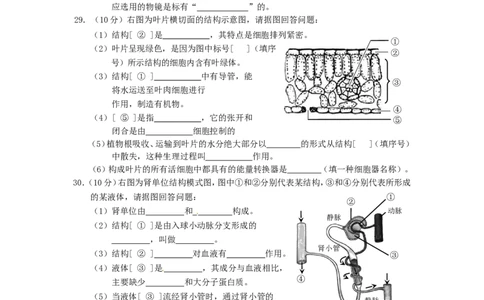 甘肃省兰州市2015年中考生物真题试题（含答案）_中考真题_8.生物中考真题2015-2024年_2015年全国中考生物74份