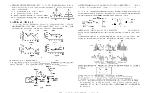 6生物第6次月考生物_2024届湖南省常德市第一中学高三上学期第六次月考_湖南省常德市第一中学2024届高三上学期第六次月考生物